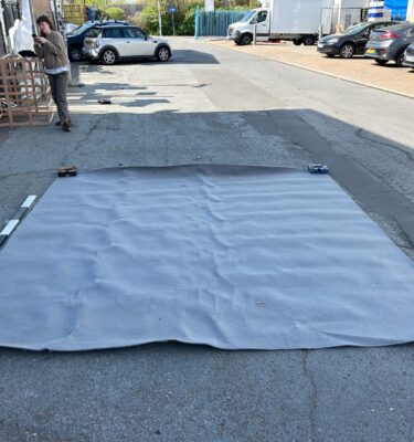 0250076 Plain Grey Rug ( H 319 cm x 319 ) x 1 off