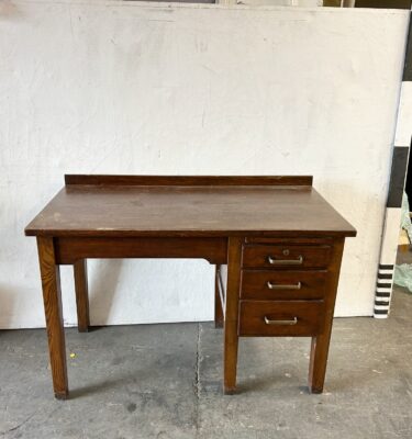 4700072 Wooden Single Pedestal Desk ( H 79 cm x 115 x 58 ) x 1 off