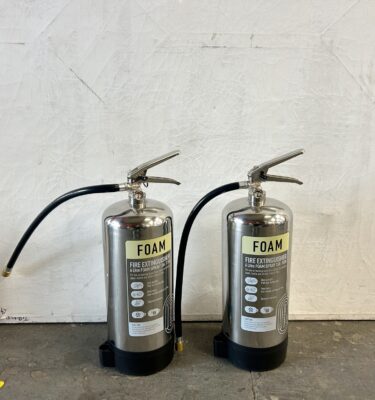 6600143 Stainless Steel Foam Extinguisher ( H 51 cm x Dia 16 ) x 2 off