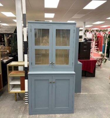0063093 Glass Front Kitchen Dresser ( H 191 cm x 96 x 46 ) x 2 off