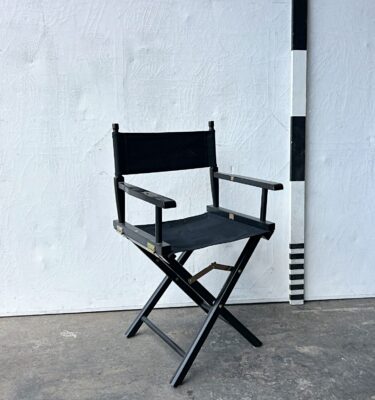0085612 Black Director's Chair ( H 90 cm x 50 x 40 ) x 2 off