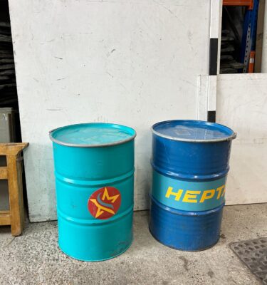 0010069 Metal Barrels ( H 86 cm x Dia 60 ) x 28 off