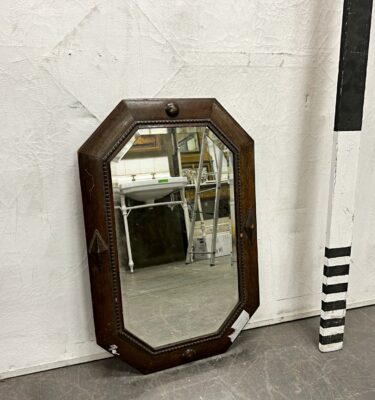 0070174 Dark Wood Framed Wall Mirror ( H 70 cm x 46 ) x 1 off