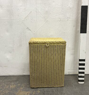 0410305 Yellow Wicker Laundry Basket ( H 55 cm x 39 x 24 ) x 1 off