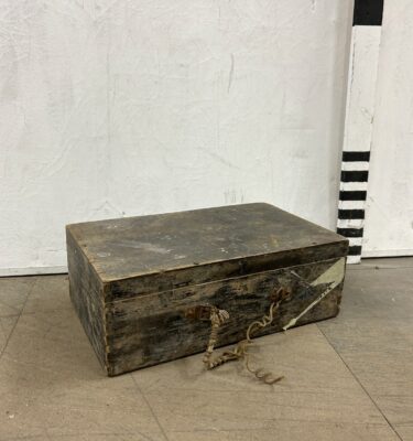 0410312 Period Industrial Wooden Box ( H 18 cm x 50 x 30 ) x 1 off