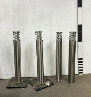 2501030 Stainless Steel Bollards ( H 80 cm x 14 x 14 ) x 4 off