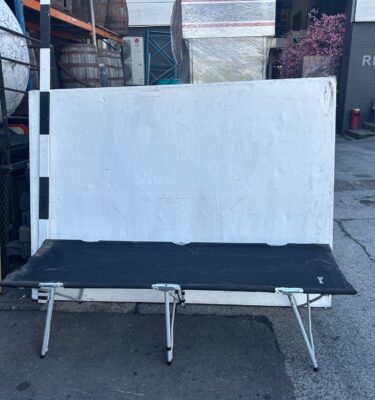0006583 Black Folding Canvas Camp Bed ( H 48 cm x 192 x 46 ) x 20 off