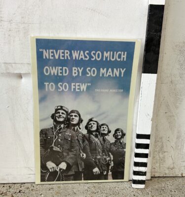 7100044 WW2 RAF Churchill Quote Poster ( H 77 cm x 51 ) x 1 off
