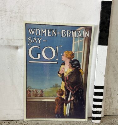 7100049 WW2 Woman Of Britain Say Go Poster ( H 77 cm x 55 ) x 1 off