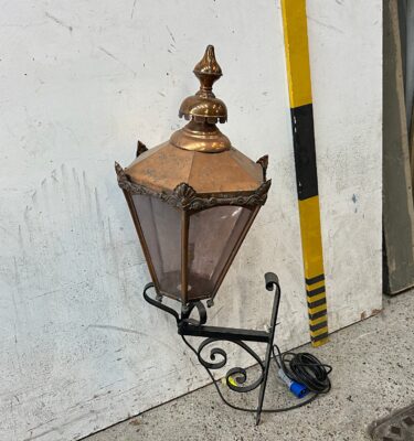 0140116 Victorian Copper Wall Lantern ( H 117 cm x 42 x 42 ) x 1 off