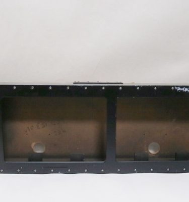 6810018 Wooden Black Double Monitor Box, to take Led Screens  (14″ X 41″ X 7″)
